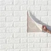 10 stks Hoge Kwaliteit 3D Muursticker Imitatie Brick Slaapkamer Decoratie Waterdicht Zelfklevend Wallpaper Voor Woonkamer Keuken 210929