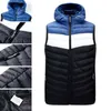 Hommes Épissage Gilet Vers Le Bas Manteau Tendance De La Mode Coupe-Vent Chaud Épaissir Veste Puffer Designer Hiver Luxe Pain Gilet Puff Vestes Pour Homme