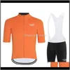 Tävlingssatser Herr Jersey Set Triathlon Bicycle Clothing Kit Mountain Cycling Clothes Suft Kort ärm Race Bike Wear Ropa Ciclismo9317322