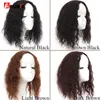 AOSI Vrouwen Clip In Hair Extensions 2 Clips In Topper Natuurlijk haar Krullend Zwart Bruin Synthetisch haar met pony Nep haarstukje 220217