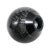 Real Carbon Fiber Universal Car Gear Shift Knob Shifter Lever Round Ball Shape