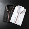 2021 Polka Dot Mens Designer camicia autunno manica lunga casual camicie stile Homme Abbigliamento M-2XL # 64305E