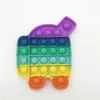 Duw bubble fidget speelgoed vinger speelgoed eenvoudige poppers autisme speciale stress kleurrijke siliconen decompressie verkoop H480GS0