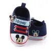 Bebek erkek ayakkabıları bebek karikatür yumuşak taban tuval spor ayakkabılar erkek bebek beşik ayakkabıları 18 aya kadar yenidoğan