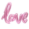 Ligatures LOVE Folienballon, Partyzubehör, romantischer Valentinstag, Liebesbriefbälle, Globos, Foto-Requisiten, 10 Stück