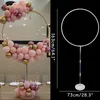 Cm Round Circle Balloon Stand Colonna con arco Decorazione di nozze Sfondo Festa di compleanno Baby Shower334v