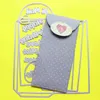 Резка умирает Slimline Обертывание Scrapbook Cardmaking DIY Paper Craft Сюрприз Создание Металлический Трафарет 210702