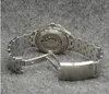 Luksusowy zegarek 42 mm Automatyczne mechaniczne zegarki mechaniczne męskie obserwuj czarną tarczę z bransoletką ze stali nierdzewnej Rotatable Rame Tranpa254o