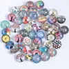 Joias bonitas baratas para colar com botão de pressão 18mm vidro gengibre strass joias inteiras acessórios faça você mesmo para amuletos de couro br1507644