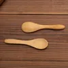 9*2.1cm Handmade Natural Bamboo Soup Ice Cream Small Spoons For Wedding Party Home Kitchen Dining Bar