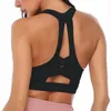 Kvinnor Sport Bras Yoga Shirt Push Up Brassiere Fitness Running Vest Underkläder Padded Bra Crop Sexy Brathable Sports Workout Toppar Outfit