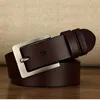 Belts 140 150 160 170cm Leather Men Belt Cow Genuine Retro Pin Buckle Big Large Size Male Cinturones Para Hombre