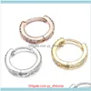 Boucles d'oreilles JewelryUnisex Cz cartilage cerceau d'oreille tragus daith conch snug hie anneau au nez per￧age bijoux corporel 6/8/10 mm livraison 20