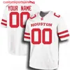 Donne maschile cucite giovani Houston Cougars NCAA personalizzato qualsiasi nome Numero XS-5XL 6XL