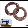 Notions & Tools Apparel Drop Delivery 2021 72" 183Cm Leather Belt Treadle Parts With Hook For Singer Hine 3/16" 5Mm Household Home Old Sewing