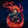 悪魔のスレイヤーアニメフィギュアkamadoタージロウ・ヒノカミ・カグラアクションフィギュアkimetsu no yaiba figuartsゼロフィギュアモデル人形ギフトq0722