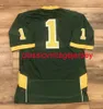 Zszyty niestandardowy Dakota State Bison NCAA College Football Jersey #1 Mężczyzn Kobiet Jersey XS-6xl