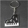 Porte-clés métal créatif piano clé entreprise simple rangée cadeau anneau personnalisé mâle et femelle pendentif