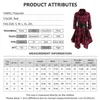 Casual Jurken Elegante Lange Mouw Rode Plaid Shirt Dames Turn Down Collar Ruffle Hem Single Breasted Herfst Feestjurk Corset Vestidos