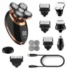 Su geçirmez 5in1 Elektrikli Razor Erkekler için Şarj Edilebilir Elektrikli Tıraş Sakal Saç Giyotin Kel Kafa Tıraş Makinesi Güçlü Kitleri P0817