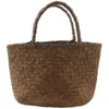 Bolsas de joalheria bolsas de palha casual saco de vime natural da bolsa trançada feminina para jardim mini -tecido rattan rita22