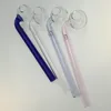 Glas Handpfeifen Pyrex Glas Ölbrenner Rauchpfeifen für Tabakpfeifenzubehör Öl Dab Rigs Bunte SW01