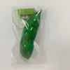 Fidget leksaker med detaljhandeln Packning 7 * 2cm Party Favor Squeeze Straps Extrusion Decopress Bean Keychains Ärt Sojabönn Keyring Edamame Fidget-Leksaker Telefon Charms Present