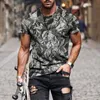 T-shirts pour hommes 2022 mode impression 3D été T-shirt intéressant rue décontracté XXS-6XL