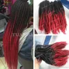 8 pacchetti full head indossando Marley Braids Pink Synthetic Hair Extensions per Afro American Free Express Delivery