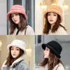 Outdoor Hats Sunscreen Soft Casual Faux Fur Sun Cap Fisherman Panama Hat Bucket