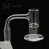 Fullsvetsning 20mm Spinning Rökning Banger med genom rör och avfasad Edgeclear Fog 10/14 / 19mm Man / Kvinna för glas Bongs Pipes Oljeplattform