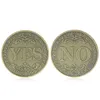 Gifts Creative Coin Collectible Great Gift Yes Or No Decision Art Collection Letter Commemorative Arts and Crafts