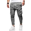 Calças masculinas tendência moda casual jogger fitness musculação academia moletom calças