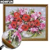 HOMFUN Full SquareRound Drill 5D DIY Diamond Painting quotFlower textquot 3D Embroidery Cross Stitch Home Decor A19605 2106085626915