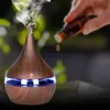 Aroma elétrico difusor de ar humidificador madeira ultra-sônica Óleo essencial aromaterapia esfriar mistificador de névoa para casa 210709