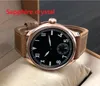 Wristwatches Sapphire Crystal Or Mineral Glass 44mm Asian 6498 Mechanical Hand Wind Movement Men's Watch Rose Gold Case Luminous Pa159-p8