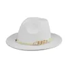 Geniş Brim Şapkalar Erkekler Kadınlar Bahar Sonbahar Zarif Açık Halat Fedora Klasik Halat Suya Dayanıklı Üst Şapka Katı Caz Basit