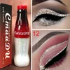 CMAADU Makijaż Kolorowe Cekiny Eyeliner Łatwy do noszenia Długotrwałe Shimmer Musing Stage Cosmetics Make Up Glitter Eye Liner