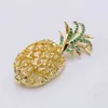 Cute Rhinestone Plant Brooches Women 2021 Luxury Crystal Pineapple Pin Costume Brooch Fashion Jewelry Clothes Accessories