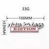 Zinc Alloy White Privilege Edition Car Sticker Decoration Badge Emblems