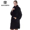 Mink Fur Coat Women Real Fur Coat Mink Female Natural Fur Mink Coat Detachable Sleeves Jacket Women Winter Warm Clothes Casual 211203