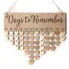 DIY Chritsmas Birthday Special Days Reminder Board Home Hanging Decor Wooden Calendar Sign Planner Board Hanging Ornament 211104
