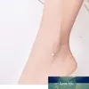 BAMOER FOOT 쥬얼리 ANKLET 간단한 벨 및 고양이 팔찌 발목 진짜 솔리드 925 스털링 실버 ANKLETS 여성용 SCT003 공장 가격 전문가 디자인 품질 최신