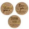 Pcs Patterns Thanks Stickers With Black Gift Bouquet Round 1inch THANK YOU Sealing 2.5cm Label Sticker Birthday Favors Lable Wrap