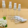 2021 Spruta flaska Liten vattenburk och transparent PET Fine Mist Cosmetics Perfume Toner 10/15/20/30 / 40/50 / 60/80 / 100 ml