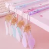 Gel Pens Feather Pen Korean Stationery Ink Kawaii Cute Student Office Accessories Stationary Supplies