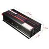 Pure Sine Wave Inverter DC 12V 24V till AC 110V 220V 900W spänningstransformator Kraftkonverterare Solarbil Micro InverterMicro CAR256D