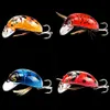 1pc 38mm / 4.1g Fiskehandtag Cicada Bait Lure Insect Bug Sea Beetle Crank Floating Wobblers för Bass Carp