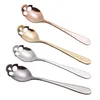 Skull Spoon Coffee Scoops Teaspoon whipped Steel Mixing Dessert Novelty Drink Tableware Kitchen Tools