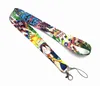 Chaveiros Lanyards Moda Anime ONE PIECE Kaisen Chaveiros Bolsas Cordão Carro Chaveiro Office ID Card Pass Mobile Phone Key Ring Badge Holder Jóias Presentes BSYP